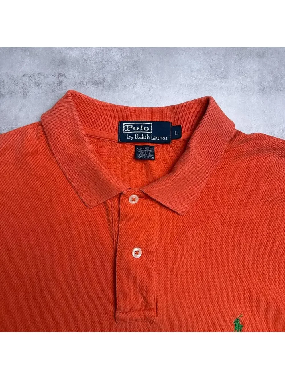 Y2K Polo Ralph Lauren 00s Polo orange shirt